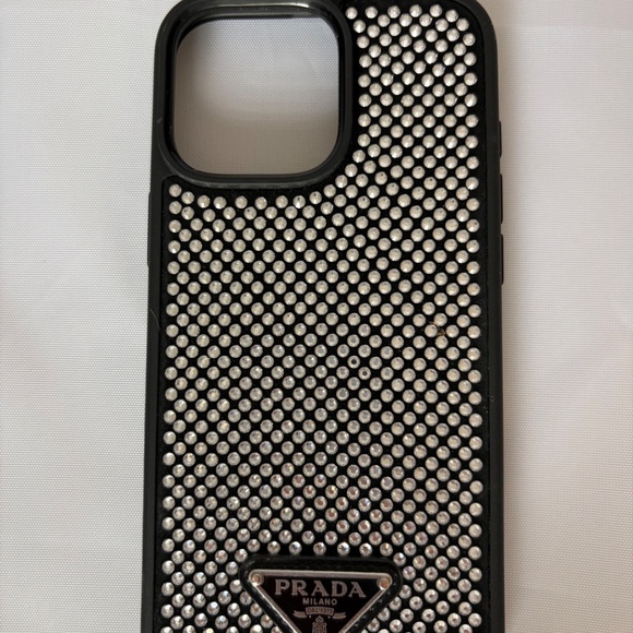 PRADA Crystal Black iPhone 16+ Pro MAX phone case - Picture 5 of 7